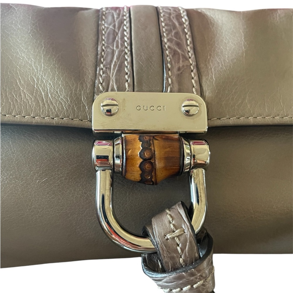 Gucci bamboo clutch - Picture 3 of 9